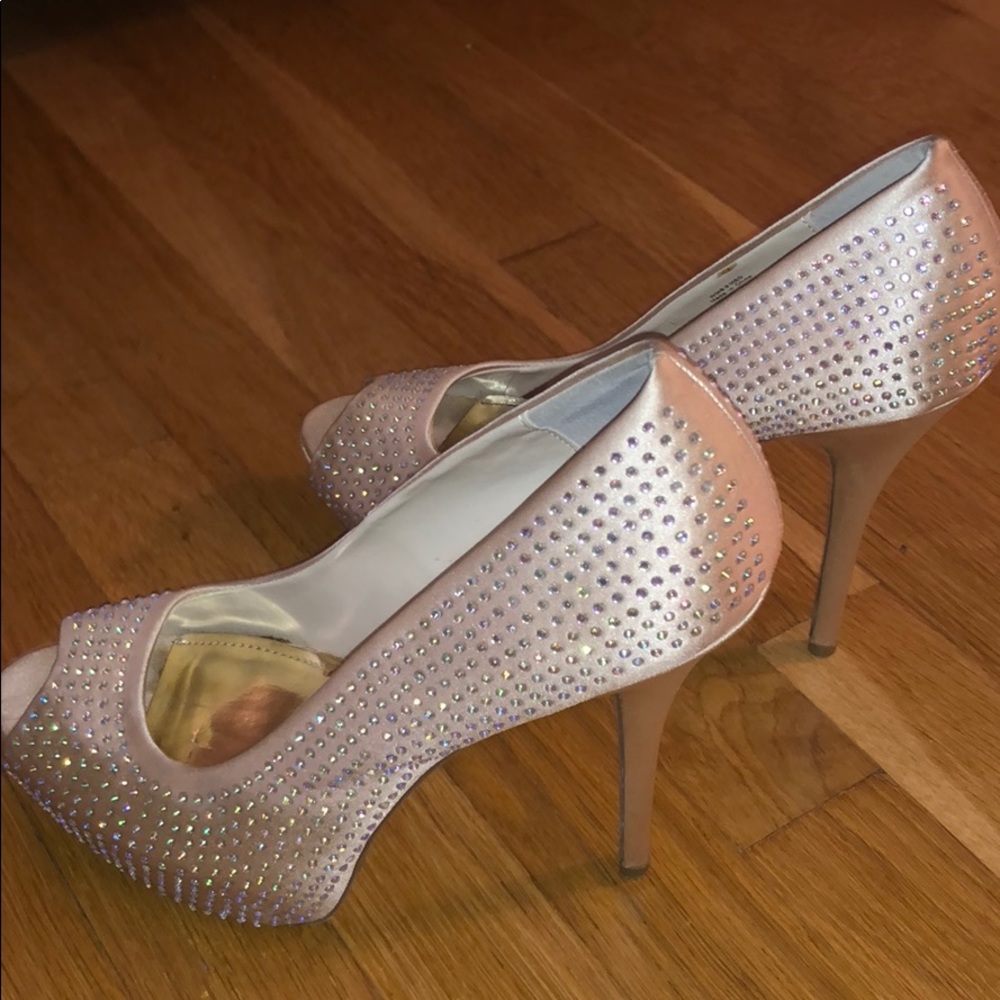 * JLO Rhinestone Heels